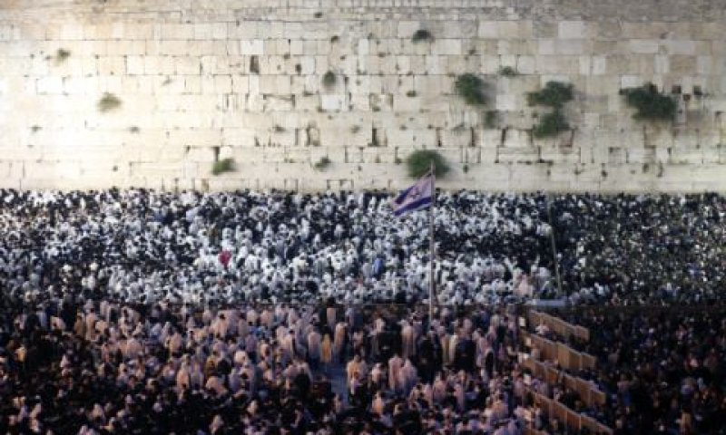 עשרות אלפים בשבועות תשע"ג [צילום ארכיון: פלאש 90]