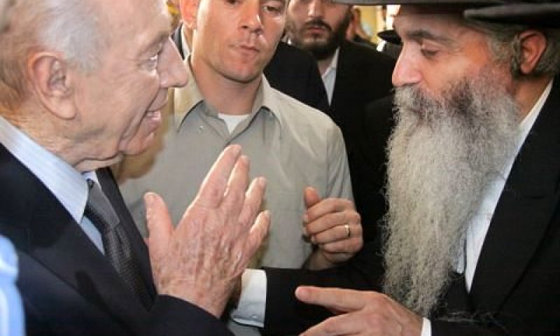 רבי דוד אבוחצירה והנשיא [צילום: יוסף אבי יאיר אנגל]