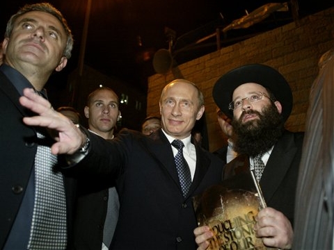 פוטין בכותל המערבי [AP]