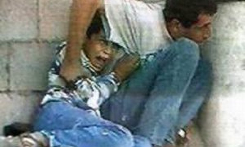 מוחמד א-דורה ואביו, דקות ספורות לפני מותו