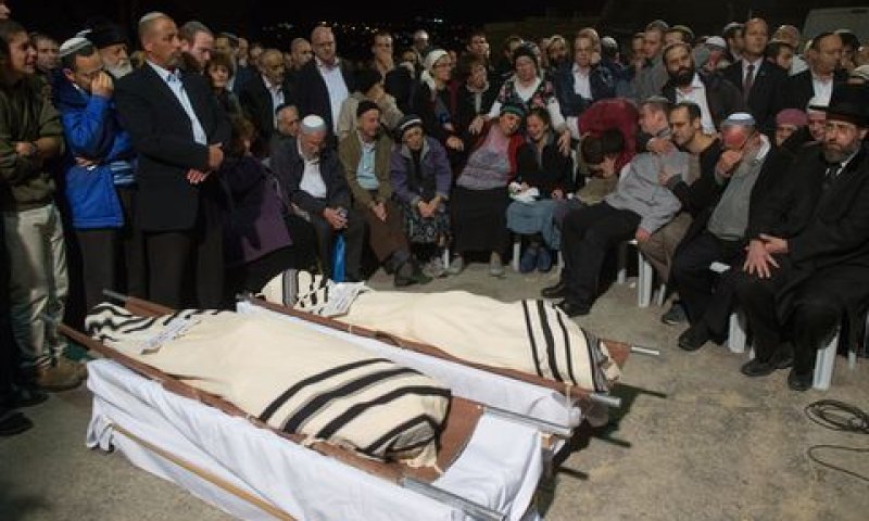 לווית בני משפחת ליטמן[צילום: יונתן זינדל/פלאש 90]