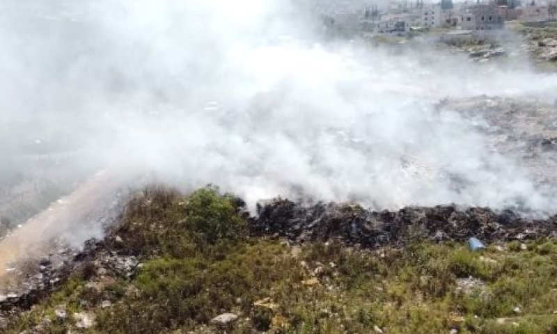 השריפה בצפון אבו סנאן [צילום: איגוד ערים גליל מערבי]
