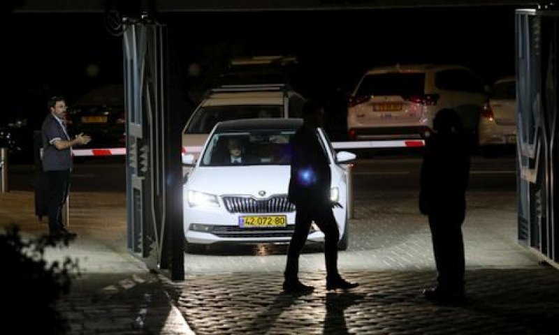 מכוניתו של גנץ בבית הנשיא [צילום: הדס פרוש/פלאש 90]