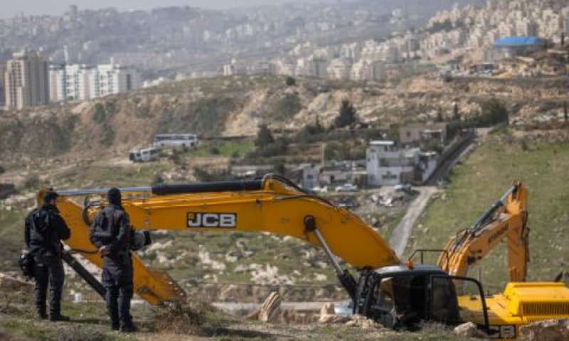 הריסת בית בצור באהר [צילום אילוסטרציה: יונתן זינדל/פלאש 90]