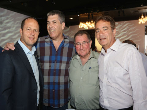 מימין בועז ישראל, יוסי שכטר, דורון נויוירט, ניר ברקת [צילום: ששון תירם]