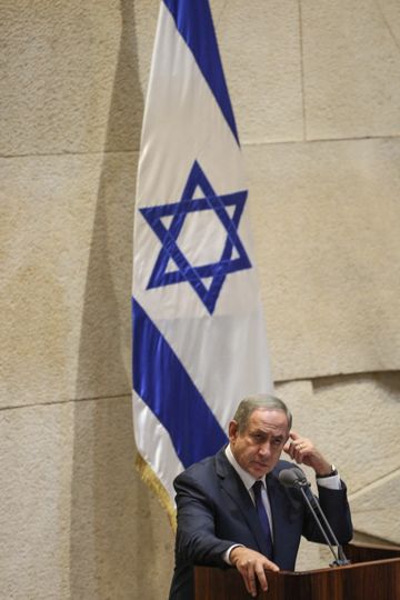נתניהו. יד מושטת לשלום [צילום: מרים אלסטר/פלאש 90]