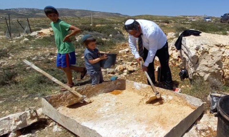 ח"כ איתמר בן-גביר ביריית אבן הפינה במעלה אהוביה