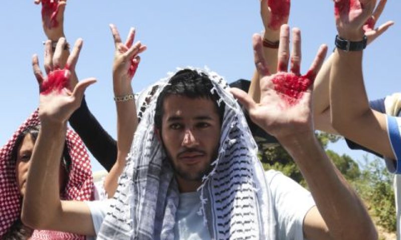 הפגנה נגד שחרור המחבלים [צילום: פלאש 90]