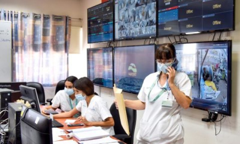 מחלקת קורונה בבית החולים סורוקה [צילום: יוסי זליגר/פלאש 90]