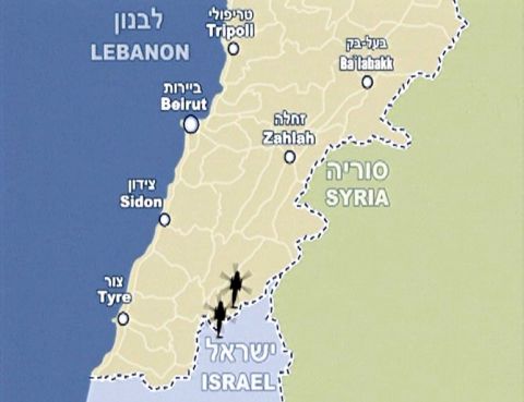 מפת דרום לבנון [גרפיקה: דובר צה"ל]
