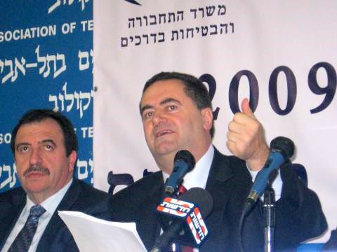 ישראל כ"ץ ואלכס ויזניצ'ר [צילום: עידן יוסף]