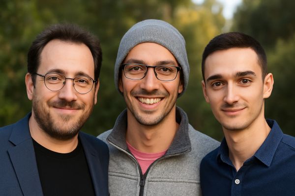 כפיר הדר, עומר שובי והד"ר יבגני ברזק [צילום: דוברות הטכניון - רפרודוקציה]