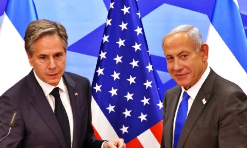 נתניהו ובלינקן, במסיבת העיתונאים המשותפת [צילום: רונלדו שמידט, AP]