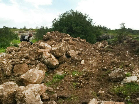 הנזק הרב שנגרם לאתר [היחידה למניעת שוד ברשות העתיקות]