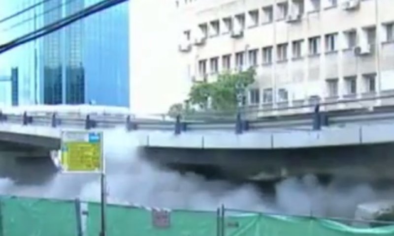 רגע הפיצוץ, הבוקר [צילום: מן הטלוויזיה]