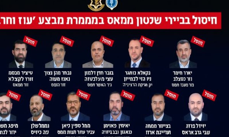 11 בכירים חוסלו [צילום: דובר צה"ל]