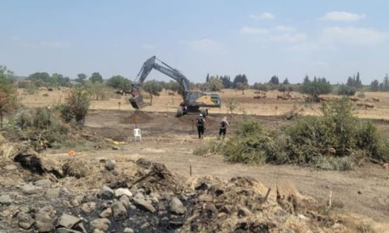 השטח המפונה ממוקשים במחנה פיק [צילום: אגף דוברות והסברה במשרד הביטחון]