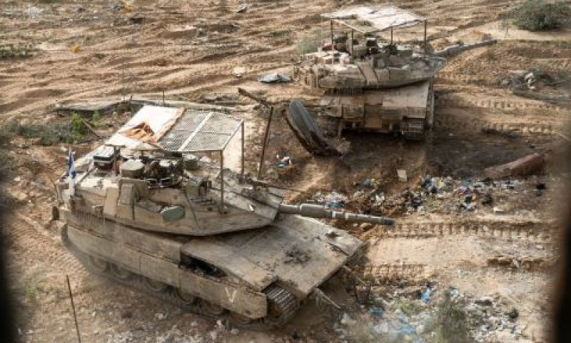 טנקים במרחב רפיח [צילום: דובר צה''ל]