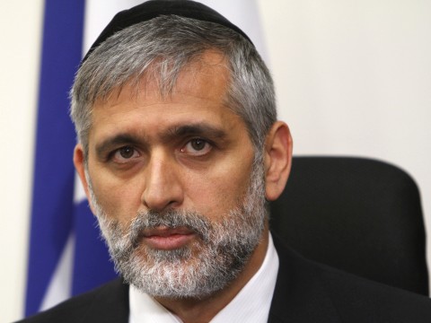 שר הפנים ישי. השריפה - מעשה חמור [צילום: פלאש 90]