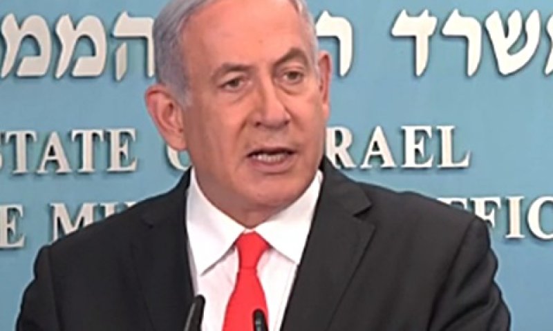 נתניהו. תוכנית כלכלית לחצי שנה הקרובה [צילום: מן הטלוויזיה]