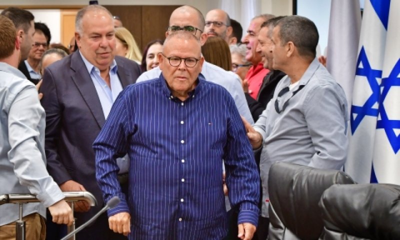 בר-דוד ואמיתי. רגע לפני השבתת המשק [צילום: אבשלום ששוני, פלאש 90]