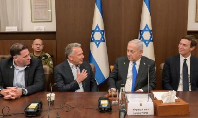 וויטקוף וקושנר השתתפו בחלקה הראשון של ישיבת הממשלה [צילום: מעיין טואף, לע"מ]