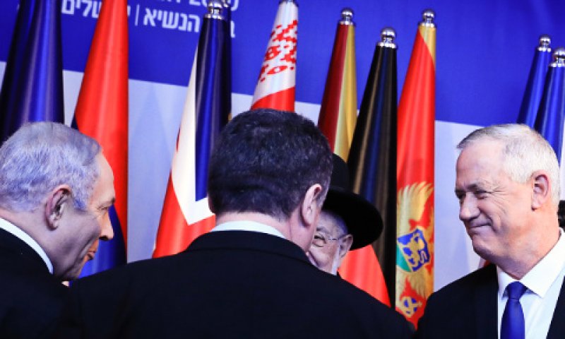 גנץ. כנראה לא ייצא עם נתניהו לוושינגטו [צילום: אוליביה פיטוסי/פלאש 90]