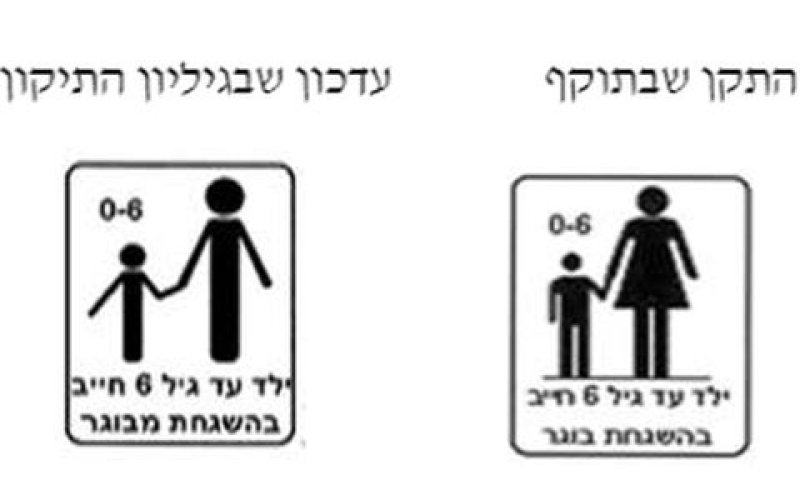 הסימול הקיים והסימול שעליו חתם פרץ