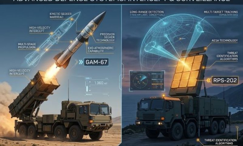 הדרישה: טילי GAM-67 ומערכות רקטות מונחות לייזר; רדארים מסוג RPS-202 [עיבוד: AI]