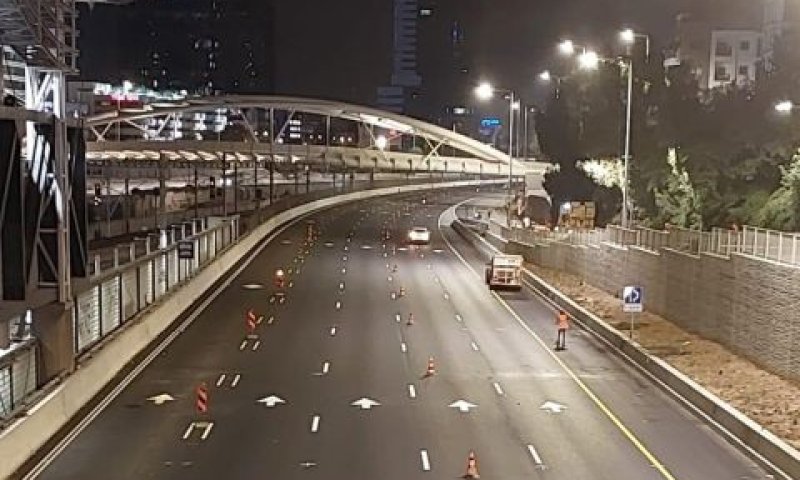 המקטע שייפתח בשבוע הבא [צילום: נתיבי איילון]