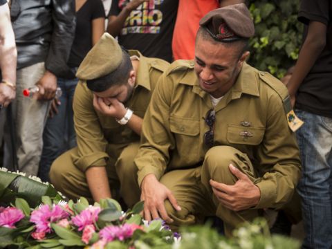 הלווייתו של סמ"ר משה מלקו [צילום: AP]