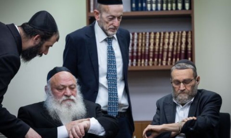 גפני וגולדקנופף [צילום: יונתן זינדל/פלאש 90]