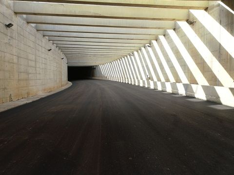 המנהרה שמחברת מ-2 לדרום אל 531 למזרח [צילום: נתיבי ישראל]