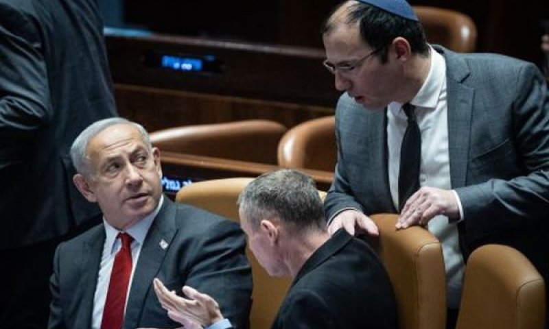 נתניהו, לוין, רוטמן. פיצול לפני הבחירות [צילום: יונתן זינדל/פלאש 90]