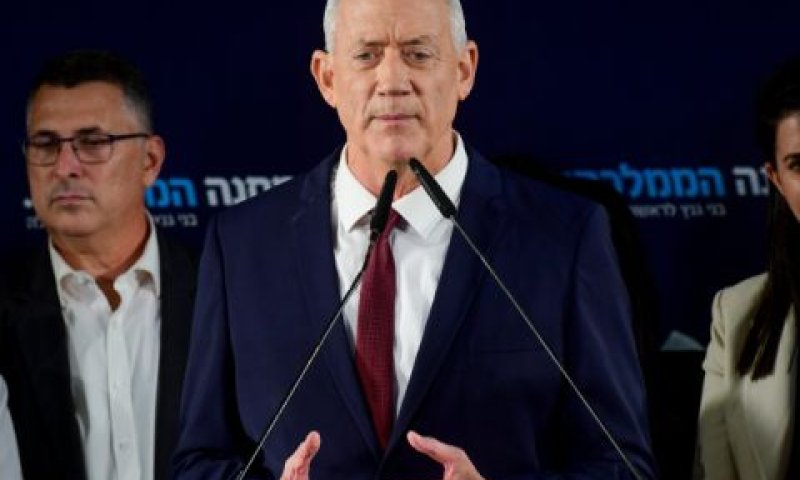 גנץ וסער [צילום: אבשלום ששוני/פלאש 90]
