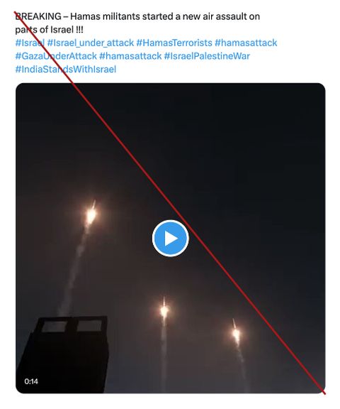 תמונה ממשחק וידאו שהוצגה כמתקפת טילים