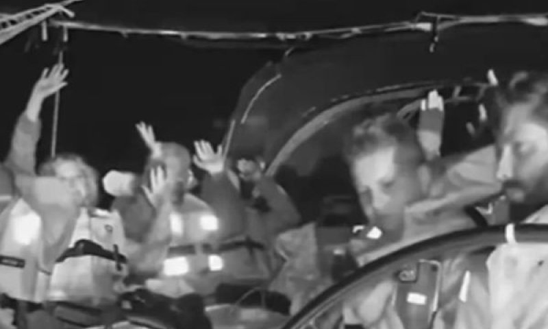 תיעוד מפעילות ההשתלטות על משט סומוד ב-30 באפריל [צילום: רשתות חברתיות]