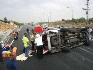 זירת התאונה