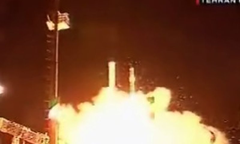 שיגור מוצלח לחלל. הלווין האירני אומיד [צילום: AP]