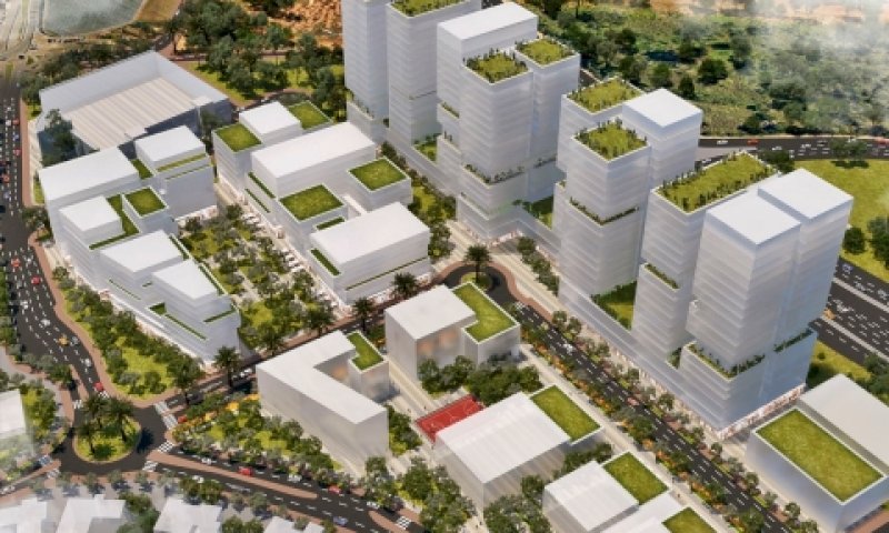 הדמיית הפרויקט. כניסה חדשה לעיר [צילום: ישר אדריכלים]