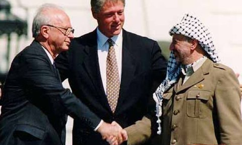 טקס חתימת הסכם אוסלו בבית הלבן [צילום: הבית הלבן]