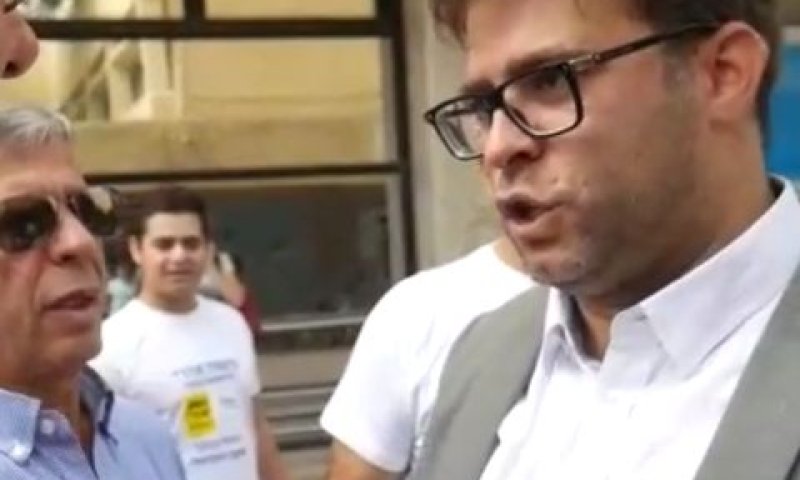 ח"כ אורן חזן במהלך העימות בערד [צילום: עירית עשת מור/עין מצלמת]