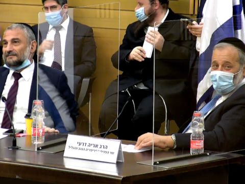 השר אריה דרעי ויו"ר השדולה ח"כ משה אבוטבול