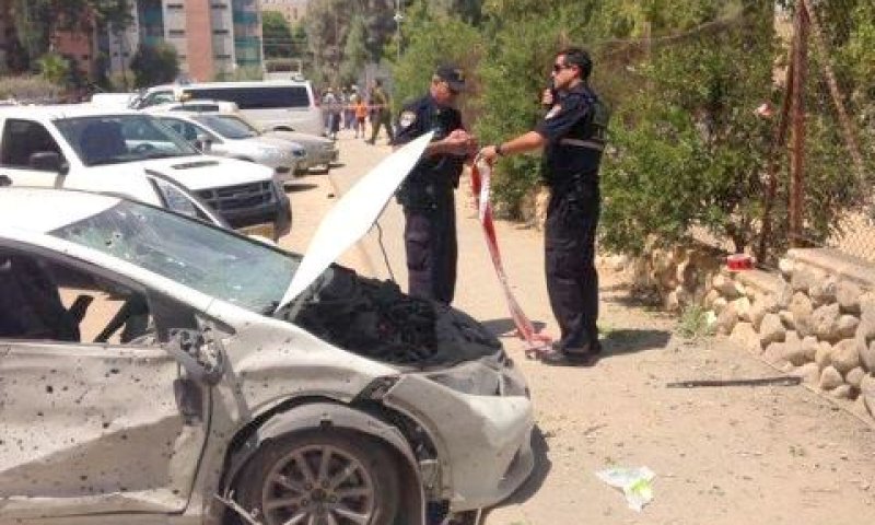 פגיעה בבאר שבע [צילום: משטרת ישראל]