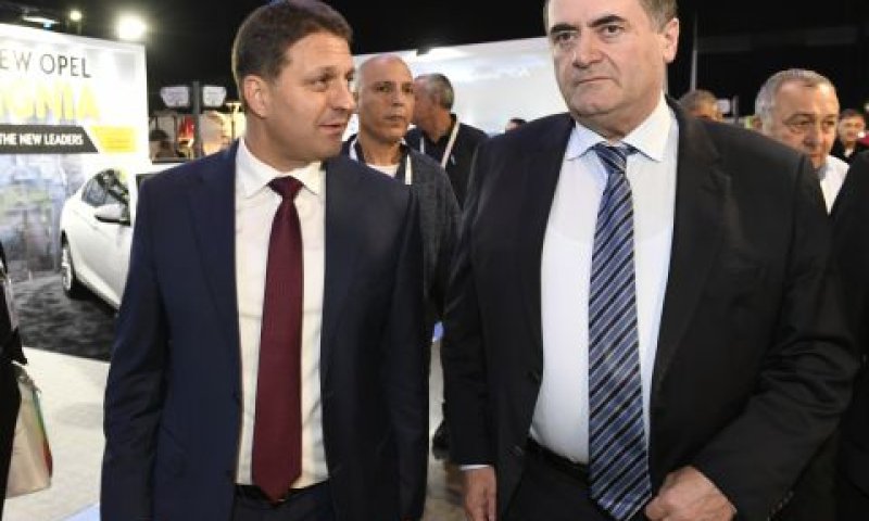 ישראל כ"ץ וחיים ביבס [צילום: חורחה נובומינסקי]