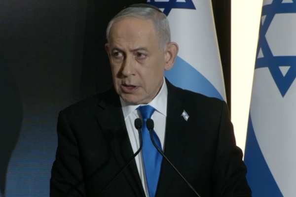 נתניהו, הבוקר בהר הרצל [צילום: לע"מ]