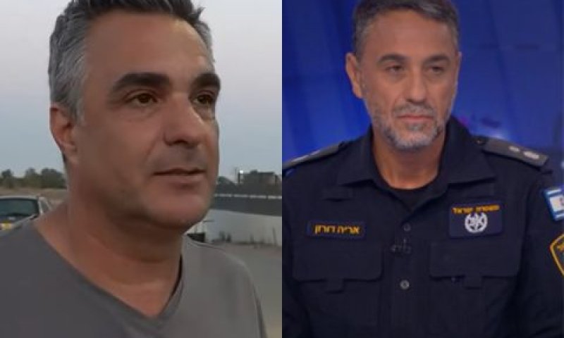 סנ"צ דורון והכתב מזרחי [צילום: מן הטלוויזיה]