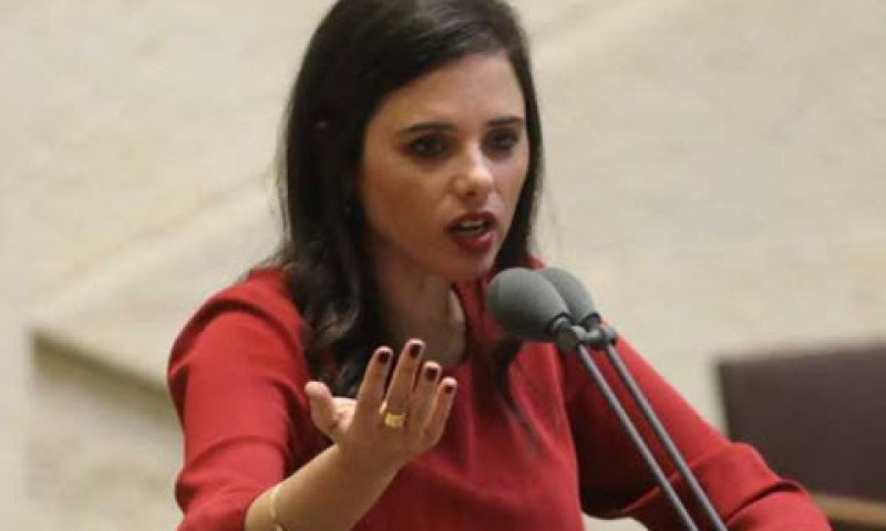 שקד. "זה חוק הצהרתי" [צילום: יצחק הררי, הכנסת]