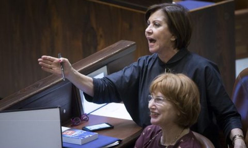 זהבה גלאון ויעל גרמן [צילום: יונתן זינדל/פלאש 90]