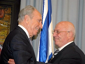 אבו עלא ופרס [צילום: ישראל נוי/צילום נוי]